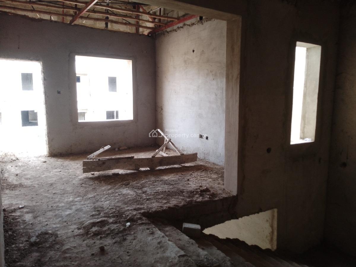 Three Bedroom Duplex with Bq(carcasse), Behind Living Faith Church, Life Camp, Abuja, Semi-detached Duplex for Sale