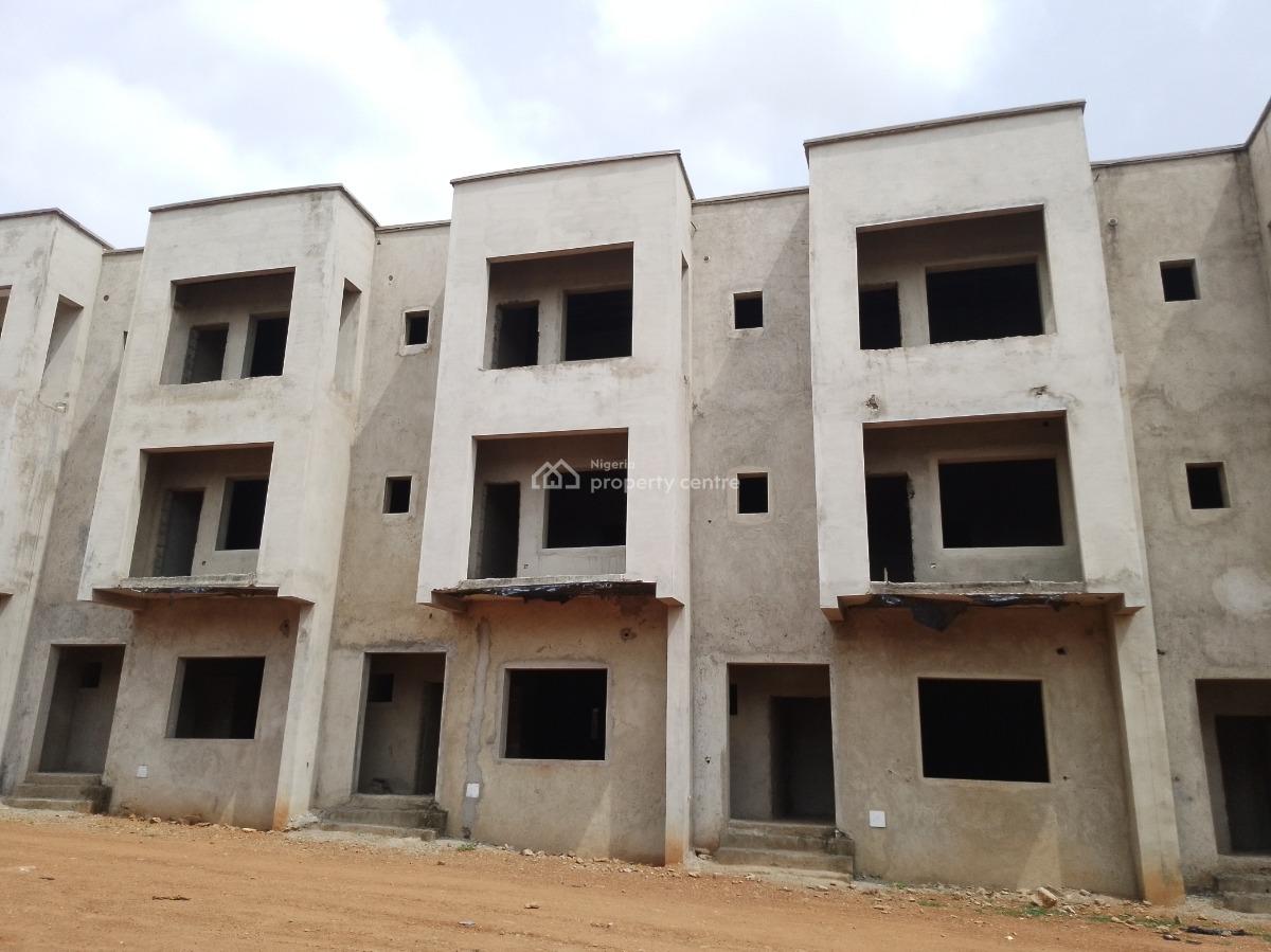 Ten Units of Four Bedroom Terrace with Bq (carcass), Behind Living Faith Church, Life Camp, Abuja, Terraced Duplex for Sale