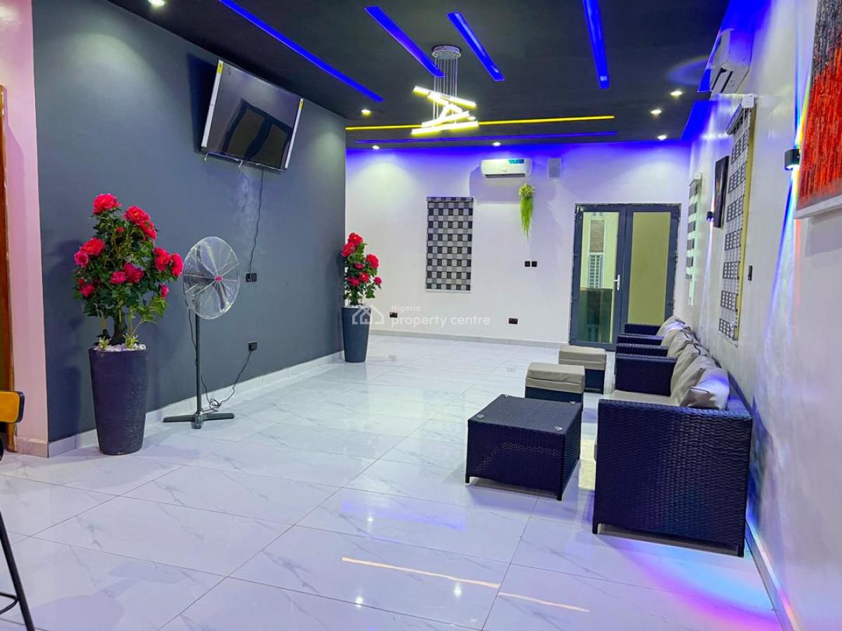 Fully Furnished 3 Bedroom Duplex with Swimming Pool, Party Lounge, Sage View House, Off Alpha Beach Road, Lekki, Lagos, Semi-detached Duplex for Rent