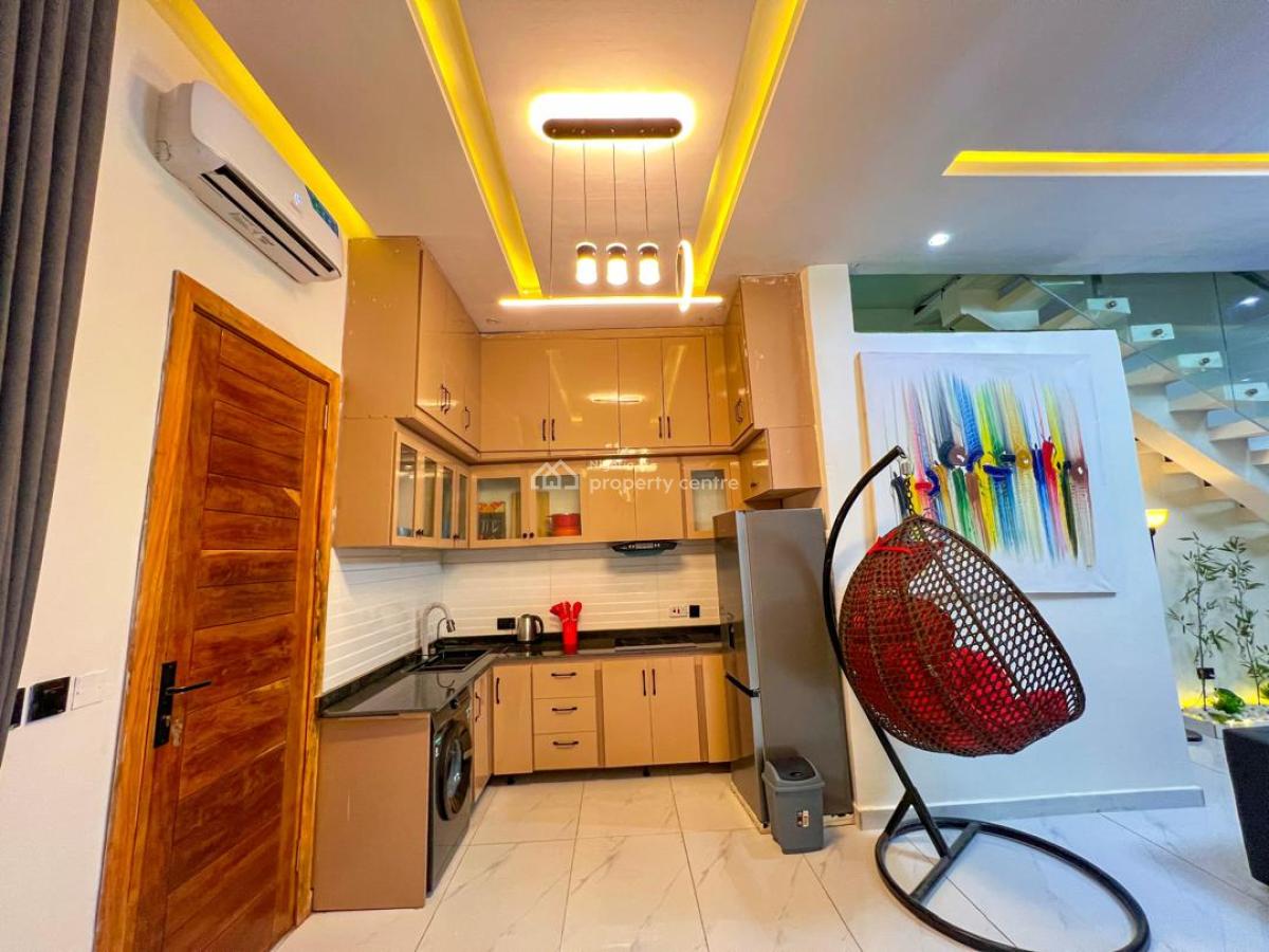 Fully Furnished 3 Bedroom Duplex with Swimming Pool, Party Lounge, Sage View House, Off Alpha Beach Road, Lekki, Lagos, Semi-detached Duplex for Rent
