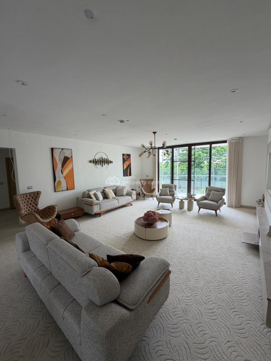 Furnished 3-bed Apartments with Office, Pool, Gym, Lift, Playground, Ikoyi, Lagos, Flat / Apartment for Rent