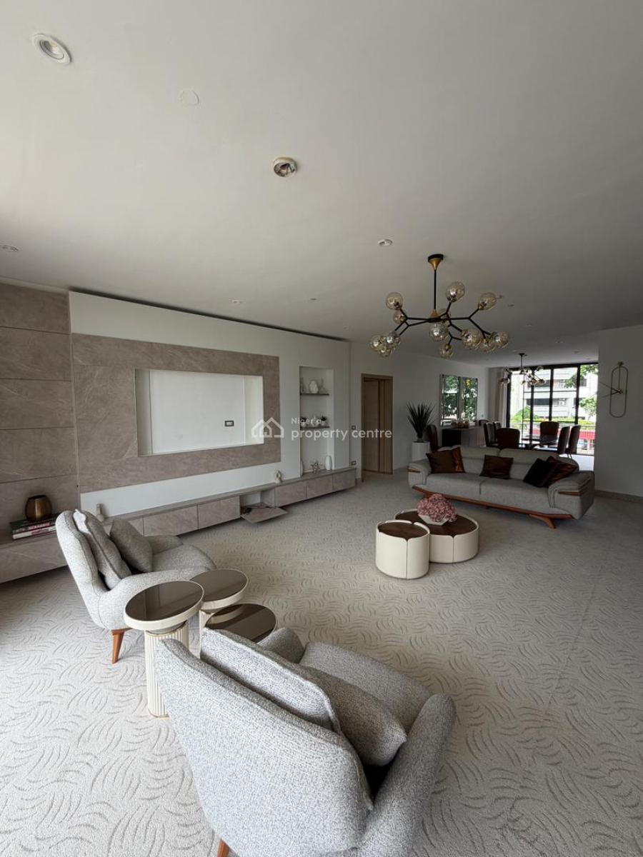 Furnished 3-bed Apartments with Office, Pool, Gym, Lift, Playground, Ikoyi, Lagos, Flat / Apartment for Rent