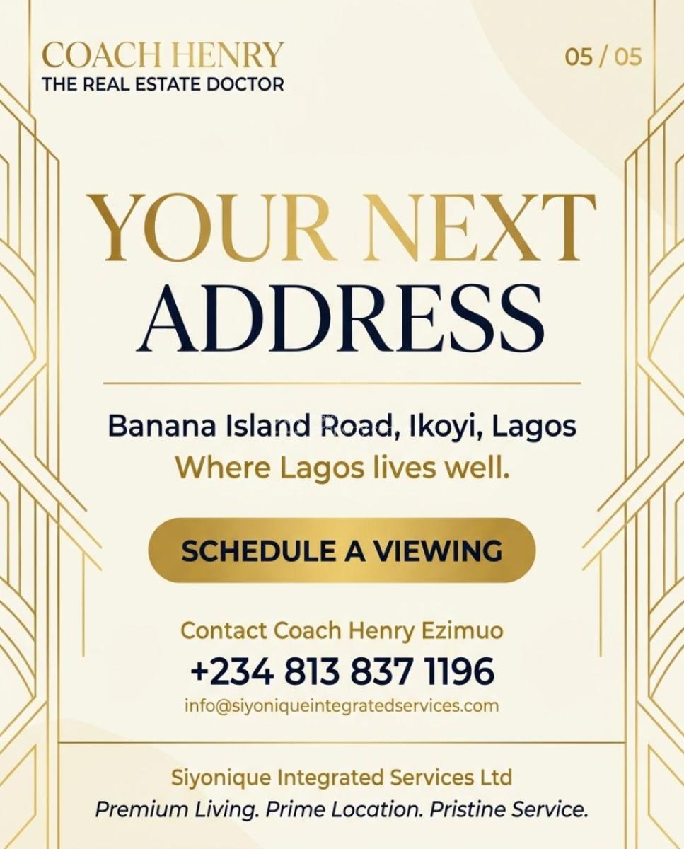 4-bedroom Fully Serviced Apartment Elevator - Olympic-size Swimming P, Banana Island, Ikoyi, Lagos, Terraced Duplex for Rent