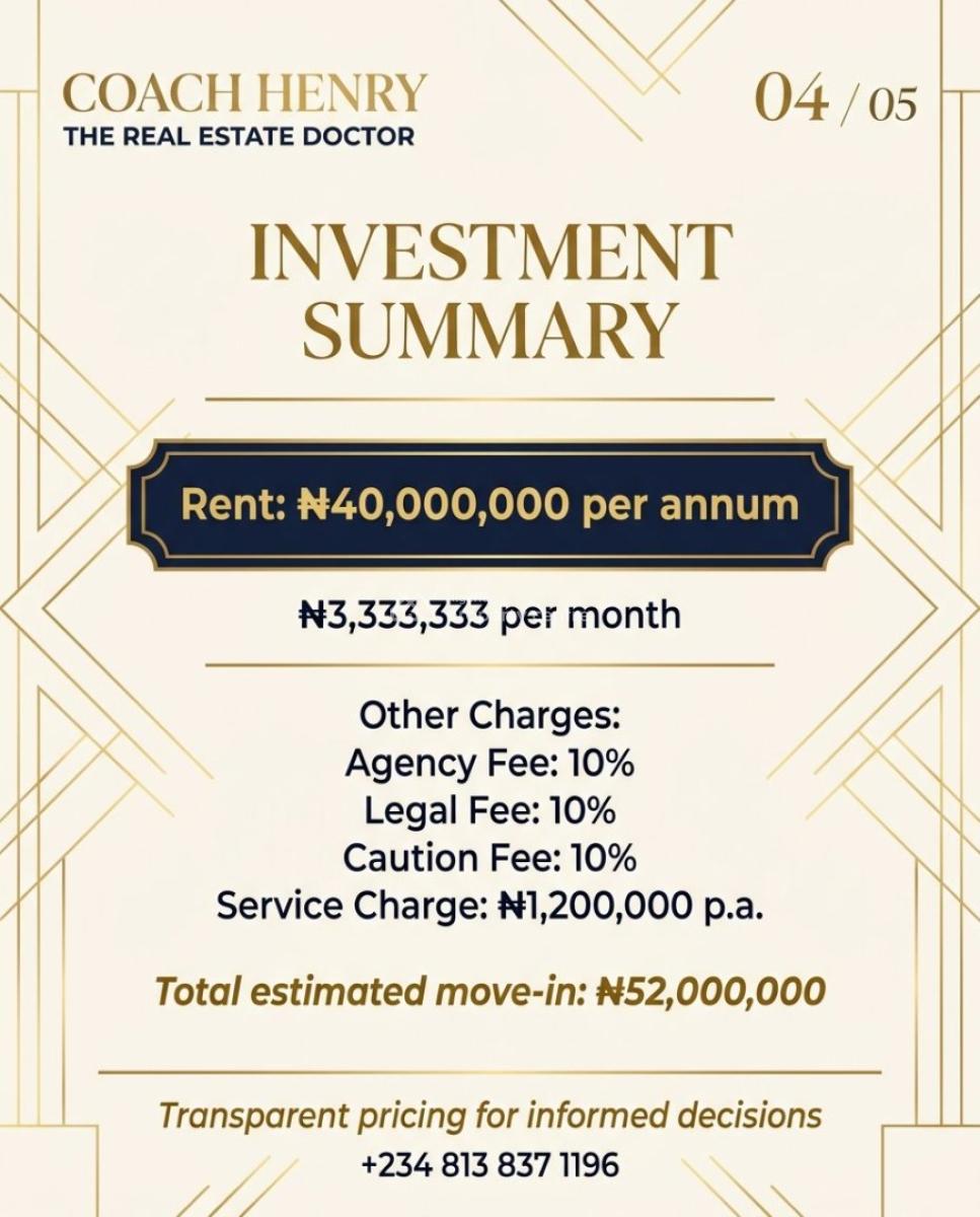4-bedroom Fully Serviced Apartment Elevator - Olympic-size Swimming P, Banana Island, Ikoyi, Lagos, Terraced Duplex for Rent