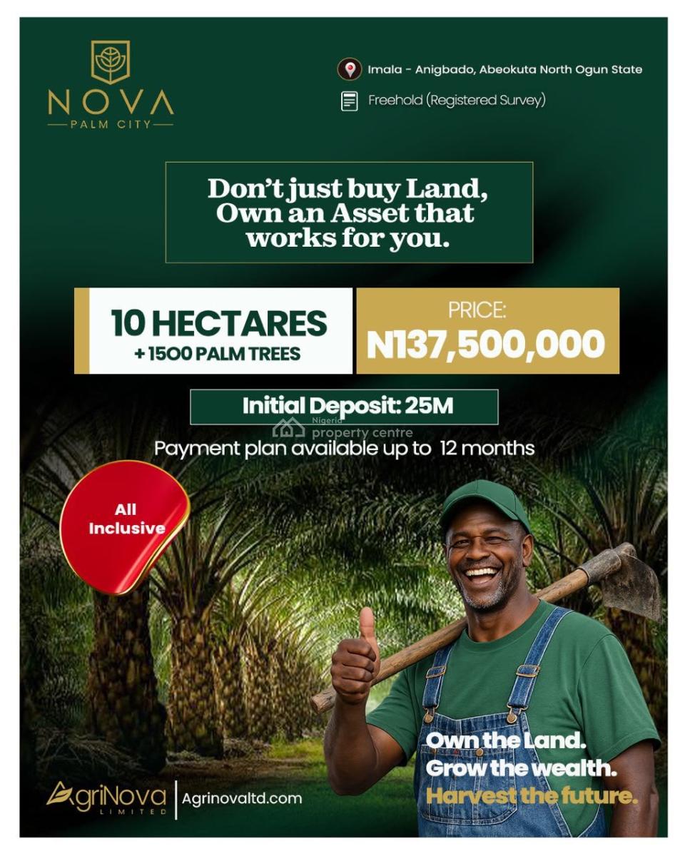 Farm Land: Invest in Palm Oil Production with C of O and Earn Over 80% Yearly — Imala Anigbado, Abeokuta North, Ogun