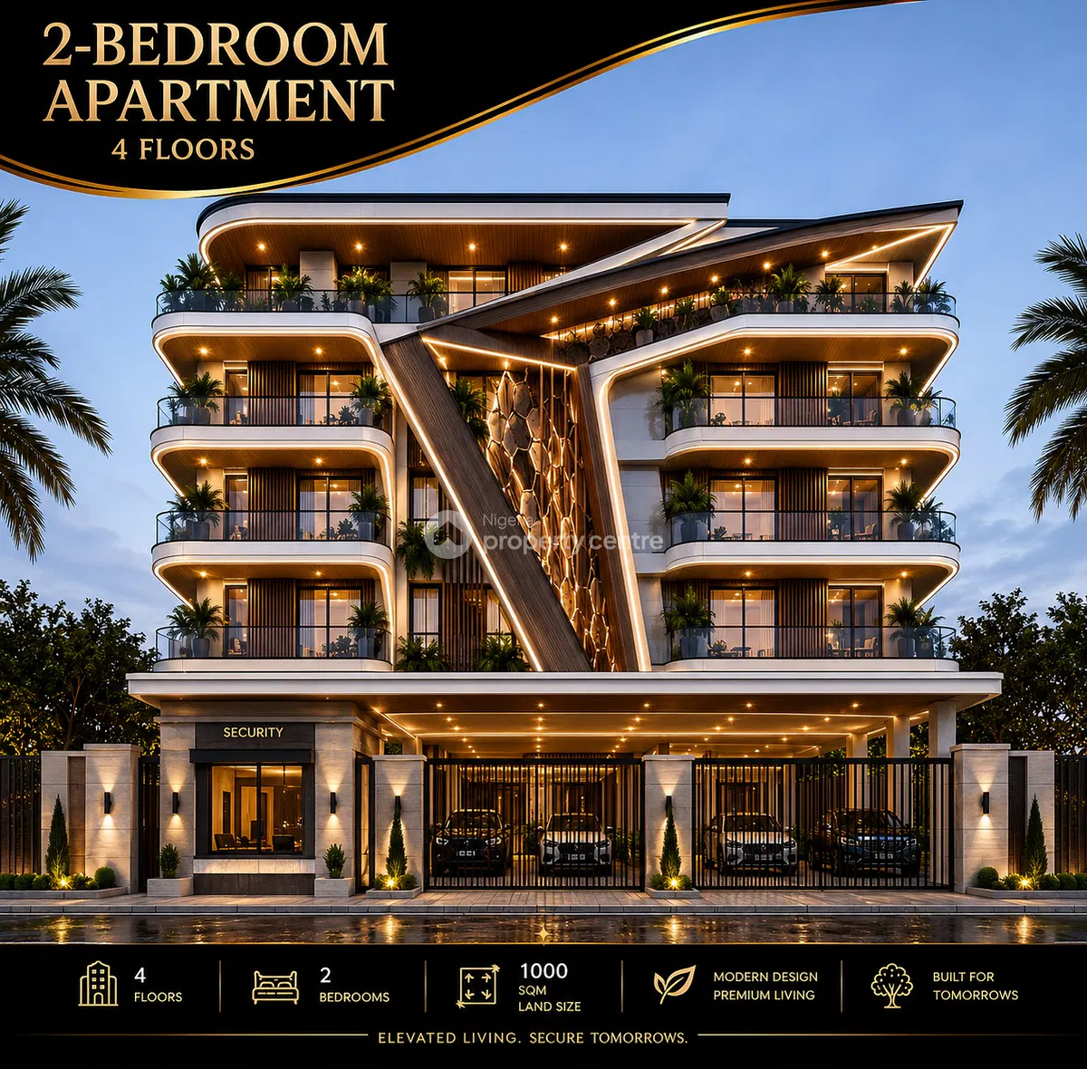 Luxury 2 Bedroom Apartment with Pool, Gym and Elevator