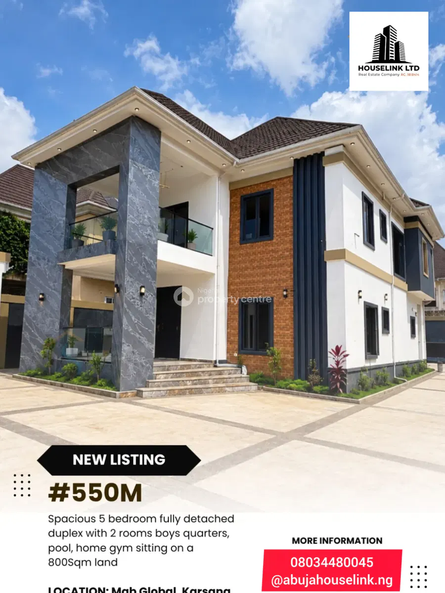 5 Bedroom Detached Duplex — Mab Global Estate, Gwarinpa Extension Abuja, Gwarinpa, Abuja