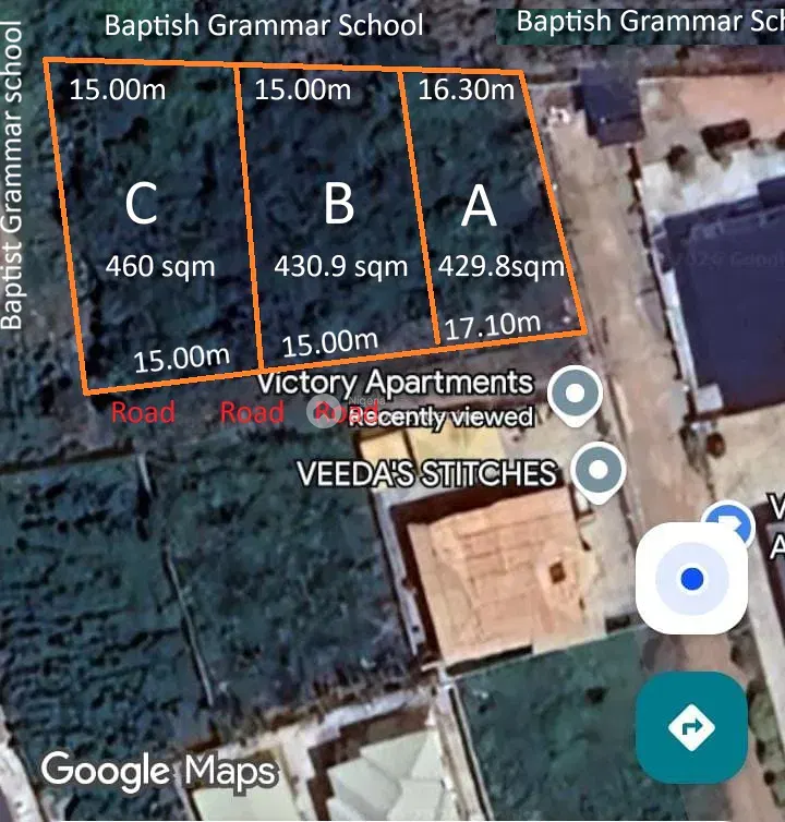 Two Plots of Solid Land (460SQM and 430SQM)