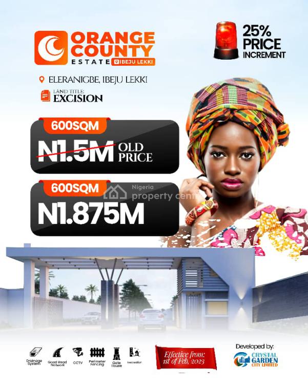 For Sale Land, Orange County Estate Along The Proposed Lekki Epe