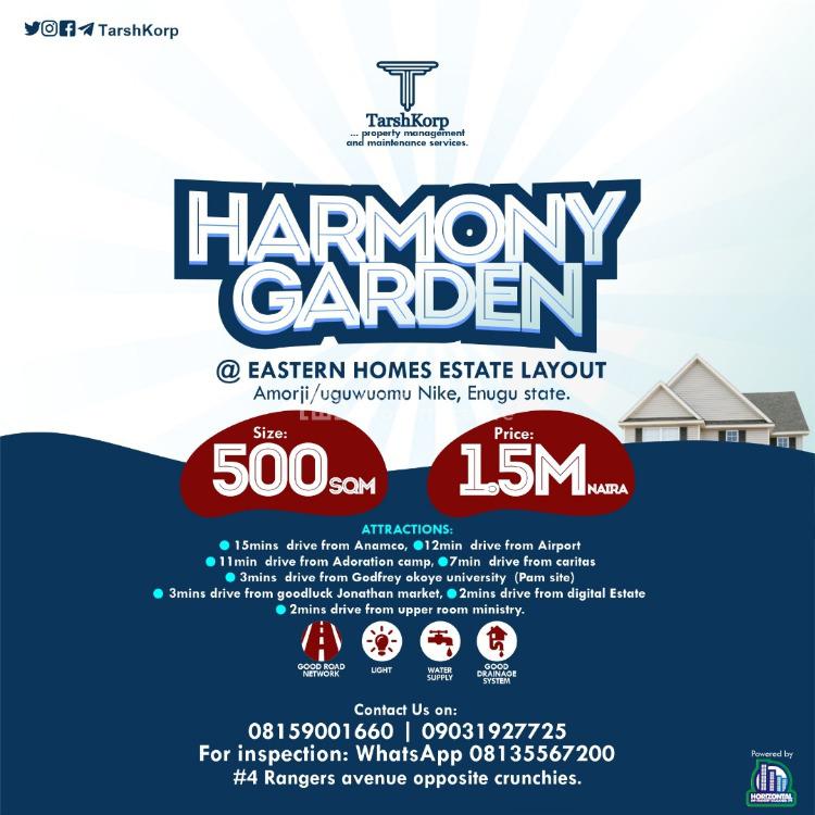 For Sale Lands, Harmony Garden Eastern Homes Estate Layout., Emene