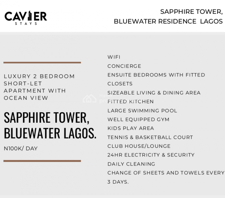 2 Bedrooms Maisonette, Interror Finishing Desigm, Lekki, Lagos, Flat / Apartment Short Let