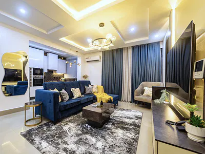 1 Bedroom Apartment with Excellent Facilities (Gym and Swimming Pool) — Taiye Olowu Street, Lekki Phase 1, Lekki, Lagos
