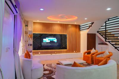 Cozy 2 Bed 2.5 Bath Terrace Duplex with Concierge Service, Opposite Nicon Town, Lekki, Lagos, House Short Let