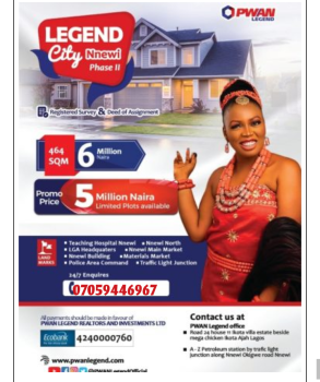 Buy Plots of Land, Legend City Nnewi, Anambra, Anambra, Residential Land for Sale