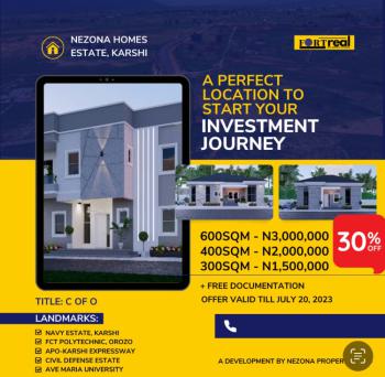 Land, Karshi, Nezona Homes Estate, Wuse, Abuja, Residential Land for Sale