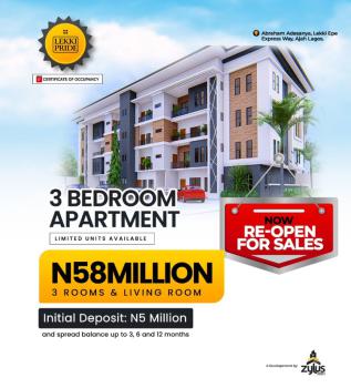 3 Bedroom Flat, Abraham Adesanya, Ajiwe, Ajah, Lagos, Flat / Apartment for Sale