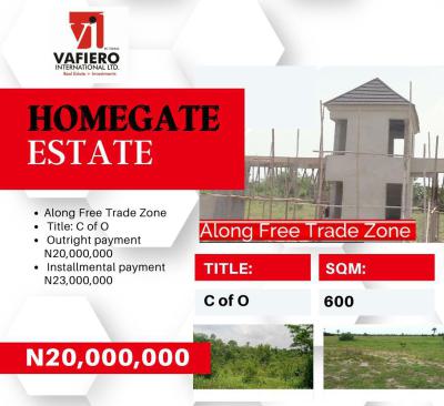 C of O Land. Home Away From Home, Home Gate, Osoroko, Ibeju Lekki, Lagos, Mixed-use Land for Sale