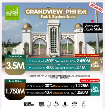 Estate Land, Sokoto Road, Grandview Park and Gardens Phase 1 Estate, Atan Ota, Ado-odo/ota, Ogun, Mixed-use Land for Sale