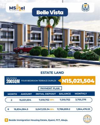 200 Sqm Land with Fcda C of O, Mshel Belle Vista Estate, Kiami, Lugbe District, Abuja, Residential Land for Sale