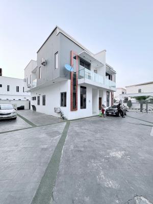 Contemporary Posh 4 Bedrooms Duplex with a Bq and 24 Hours Electricity, Before Enyo Filling Station, Along Orchid Road, Lekki, Lagos, Semi-detached Duplex for Sale