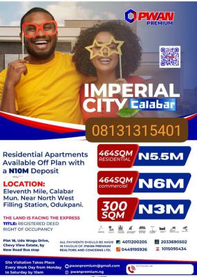 Buy One Plot and Get One Plot Free, Eleventh Mile, Calabar Municipal, Near Northwest Filling Station, Calabar, Cross River, Mixed-use Land for Sale
