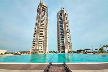 Higririse 3 Bedroom Watervirew Apartment Fully Serviced, Eko Atlantic City, Lagos, Flat / Apartment for Sale