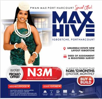 Cheap Estate Land in Igboetche Portharcourt, Umuebele Estate New Layout Max Hive Estate, Port Harcourt, Rivers, Residential Land for Sale
