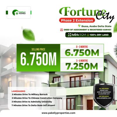 Affordable Plots of Residential Estate Land, Fortune City Ibusa Asaba Phase 2 Extension, Asaba, Delta, Residential Land for Sale