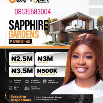 Land, Sapphire Garden Estate, Igwurita-ali, Ikwerre, Rivers, Land for Sale