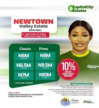 Commercial Plots of Land, New Town Valley Estate, Enugu, Enugu, Commercial Land for Sale