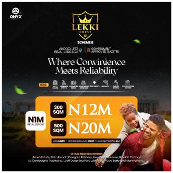 Gazette Plots of Land in a Developed Area That Offers High Roi, Lekki Crest, Akodo Ise, Ibeju Lekki, Lagos, Land for Sale