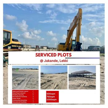 Serviced 500sqm 750sqm and 1000sqm Land in an Estate, Jakande, Lekki, Lagos, Residential Land for Sale
