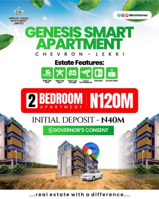 Introducing Off-plan 2 Bedrooms Smart Apartment, Genesis, Madam Juhana’s Close, Chevron, Lekki, Lagos, Block of Flats for Sale