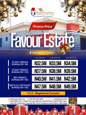 3 Bedrooms Fully Detached Bungalow + Bq, Favour Estate, Ibadan, Oyo, Detached Bungalow for Sale