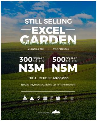 Land with Registered Survey and Freehold, Excel Gardens Phase 2 Igbonla, Epe, Lagos, Residential Land for Sale
