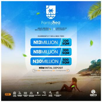 Land with C of O, Fantasea Estate, Abijo, Lekki, Lagos, Mixed-use Land for Sale