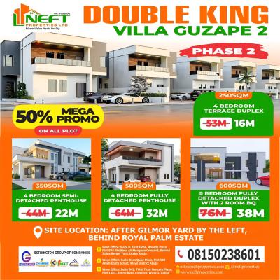 4 Bedroom Terrace Duplex, Double King Villa Guzape 2, Guzape District, Abuja, Residential Land for Sale