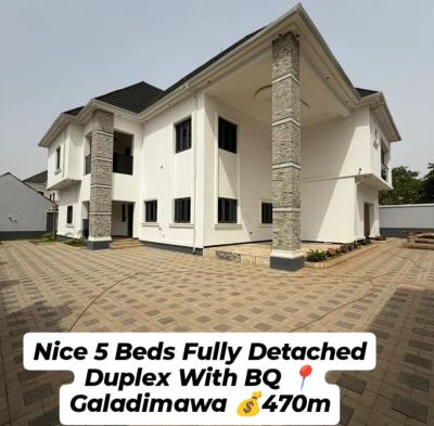 5 Bedrooms Fully Detached Duplex with Bq, Galadimawa, Abuja, Detached Duplex for Sale