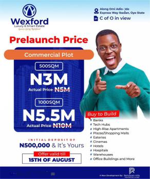 100% Dry Topography Land on Tarred Road with Exclusive Discount, University of Ibadan Axis, Ibadan, Oyo, Mixed-use Land for Sale
