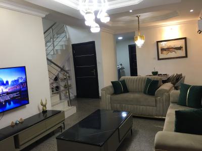 Fully Furnished and Serviced 3 Bedrooms Duplex, Crescent, Maryland, Lagos, Terraced Duplex Short Let