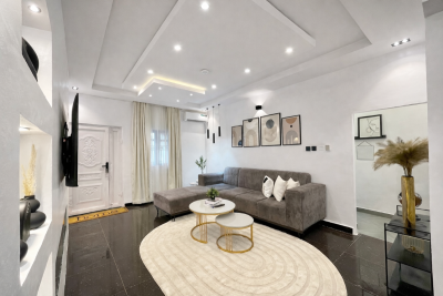 Exclusive 2 Bedrooms Haven, Ps5 Console + 24 Hours Electricity and Security, Greenfield Estate, Ago Palace, Isolo, Lagos, Flat / Apartment Short Let