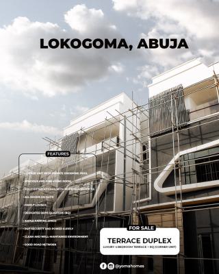 Exquisite 4 Bedroom with Swimming Pool and Bq, Sunnyvale Junction, Lokogoma District, Abuja, Terraced Duplex for Sale