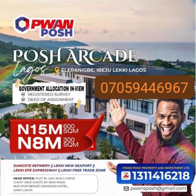 Plots of Affordable Land, Eleranigbe, Ibeju Lekki, Lagos, Mixed-use Land for Sale