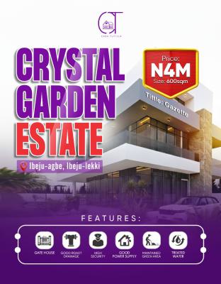 a Well Planned Residential Estate with Good Ambience, Crystal Garden Estate, Ibeju Agbe, Ibeju Lekki, Lagos, Residential Land for Sale