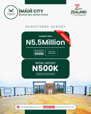 Buy and Built Land, I Made City Orile Imo, Mowe Ofada, Ogun, Residential Land for Sale