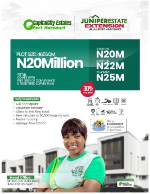 Land, New Airport Road, Port Harcourt, Rivers, Residential Land for Sale