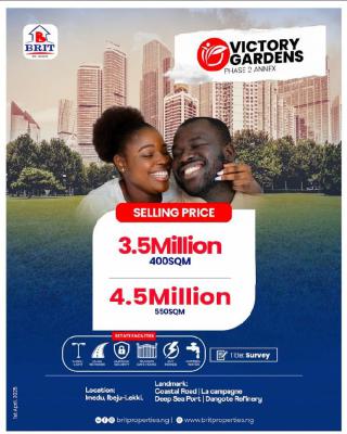 Best Bet for Land Banking, Dean Sea Port and Refinery Axis, Victory Garden Phase 2 Annex, Orimedu, Ibeju Lekki, Lagos, Residential Land for Sale