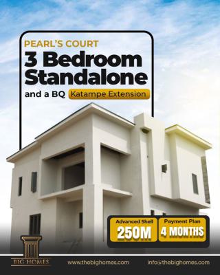 3+bedrooms Stand Alone Duplex with a Bq, Pearls Court Estate, Katampe Extension, Katampe, Abuja, Detached Duplex for Sale