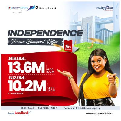 Land, Roseberry Estate, Ibeju Lekki, Lagos, Land for Sale