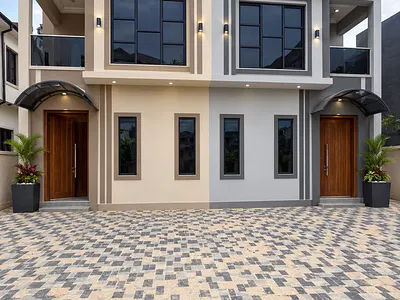 Newly Built 4 Bedrooms Semi Detached Duplex with BQ and Gate House. — Ajah, Lagos